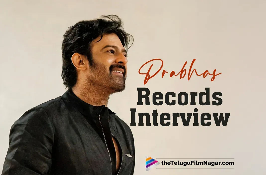 Prabhas records an interview for Baahubali: The Epic